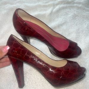 Red Kate spade heels
